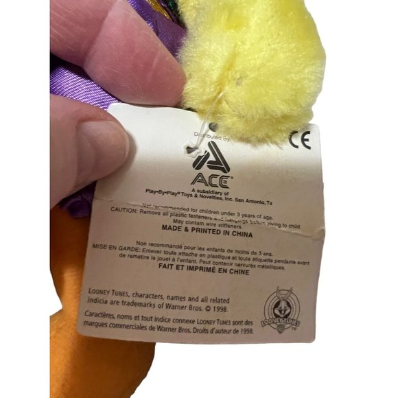Looney Tunes Lot of 3 Tweety Bird Plush Stuffed Animal Toys Fortune Teller Vtg - Picture 9 of 16